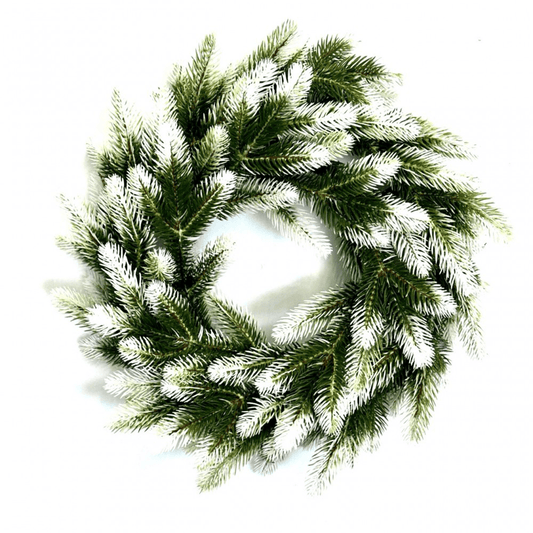 Coroniță Green White 3D 45cm