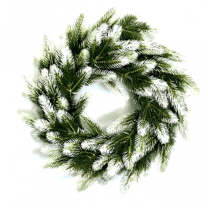 Coroniță Green White 3D 45cm